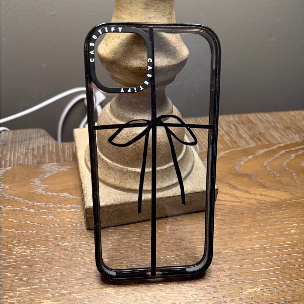 Casetify Black Ribbon Design Phone Case